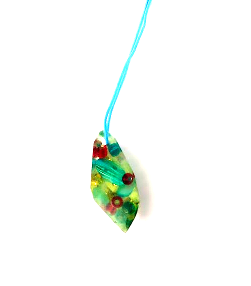 one of a kind resin necklace