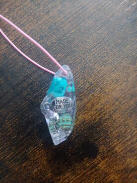 made for you epoxy resin necklace