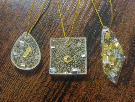 yellow charm necklaces